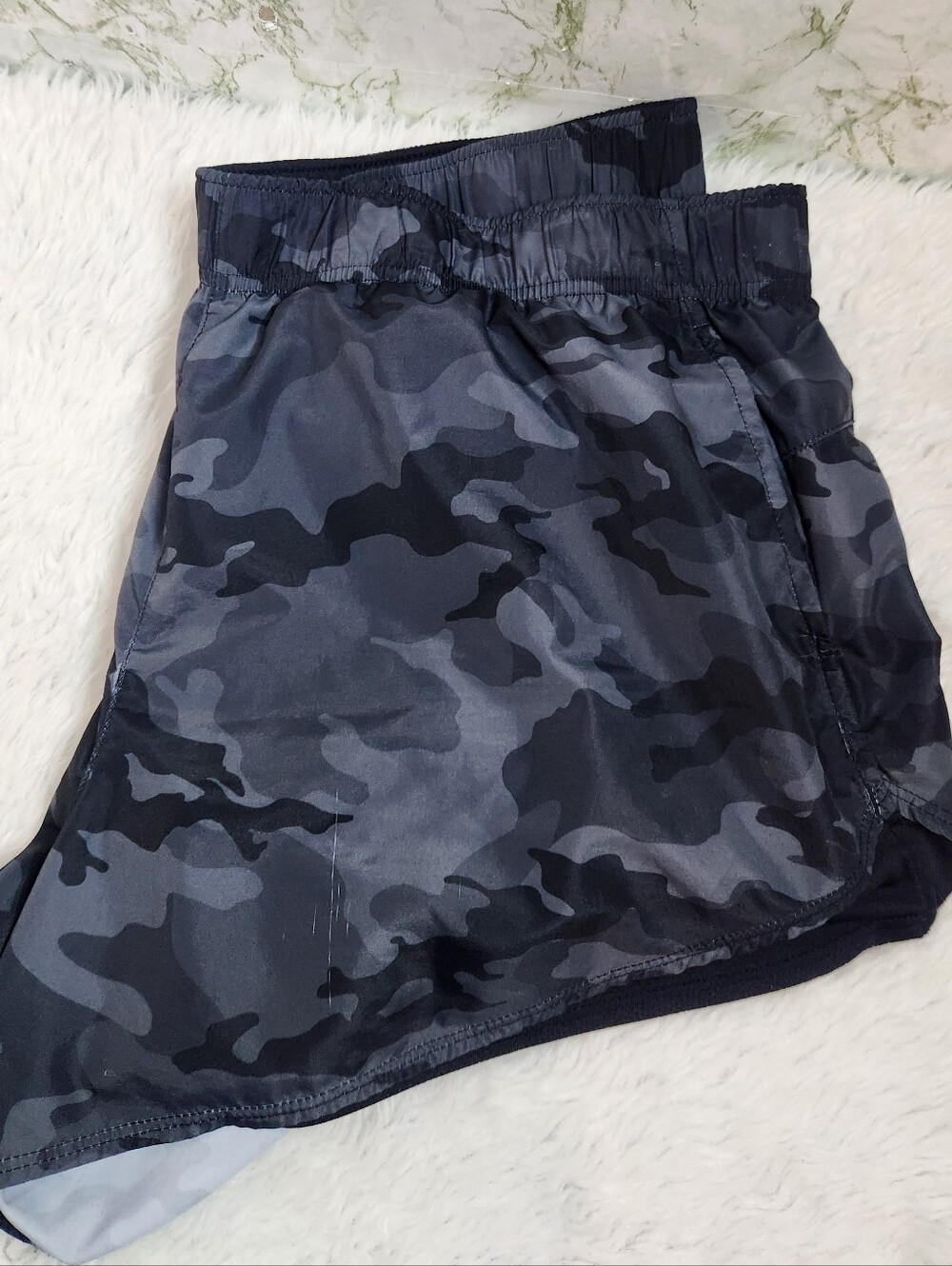 ATHLETIC WORKS Cammo Print Shorts